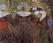 Paul Gauguin Four women dancing Brittany china oil painting artist